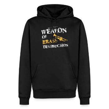 Trumpet Player Vintage Weapon Of - Männer Premium Bio Hoodie - Schwarz - Vorne - Nico (187cm)