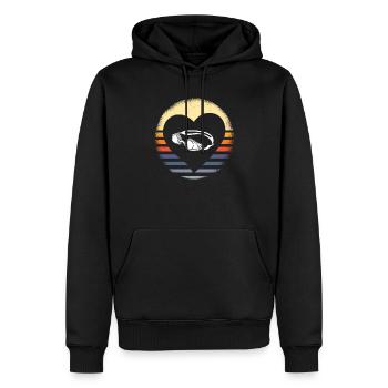 Schwimmer Schwimmen Spruch - Männer Premium Bio Hoodie - Schwarz - Vorne - Nico (187cm)