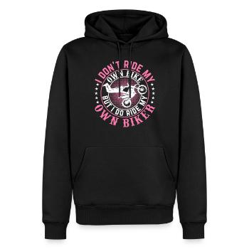 I Don't Ride My Own Bike Motorcycle Biker Wife - Männer Premium Bio Hoodie - Schwarz - Vorne - Nico (187cm)