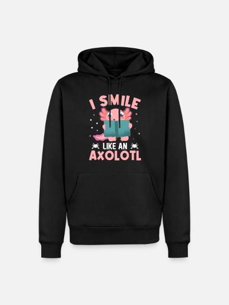 Fantastiskt jag ler som en axolotl - Ekologisk premiumluvtröja herr - svart