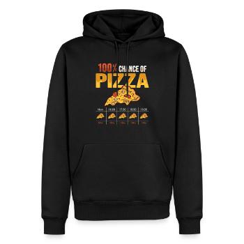 Pizza Hobby Pizza Baker - Men’s Premium Organic Hoodie - black - Front - Nico (187cm)