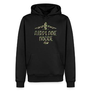 Mode avion sur l’avion de passagers Airport Pilot Pla - Sweat à capuche Premium bio Homme - noir - Devant - Nico (187cm)