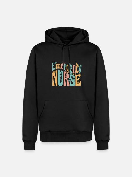 Krankenpflegerin - Emergency Nurse - Männer Premium Bio Hoodie - Schwarz