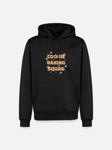 Christmas - cooke baking squad - Men’s Premium Organic Hoodie - black