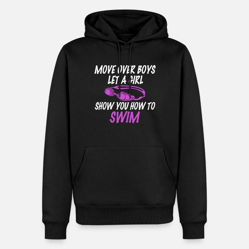 Nageur Nageant Dicton - Sweat à capuche Premium bio Homme - noir