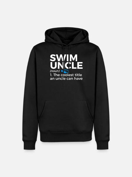 Schwimmer Schwimmen Spruch - Männer Premium Bio Hoodie - Schwarz