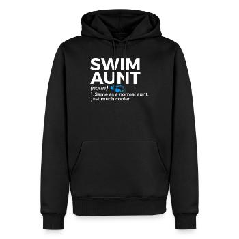 Schwimmer Schwimmen Spruch - Männer Premium Bio Hoodie - Schwarz - Vorne - Nico (187cm)