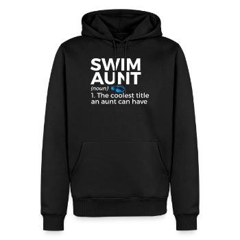 Schwimmer Schwimmen Spruch - Männer Premium Bio Hoodie - Schwarz - Vorne - Nico (187cm)