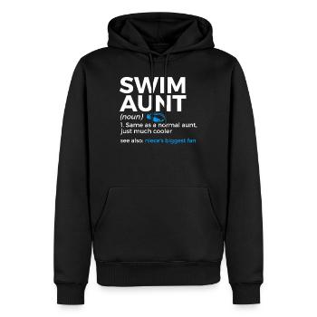 Schwimmer Schwimmen Spruch - Männer Premium Bio Hoodie - Schwarz - Vorne - Nico (187cm)