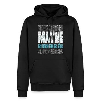 Mathe Mathematiklehrer Mathematikstudent - Männer Premium Bio Hoodie - Schwarz - Vorne - Nico (187cm)