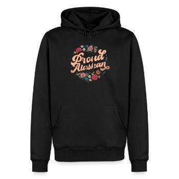 Fier voyage en Alaska aux États-Unis Alaska - Sweat à capuche Premium bio Homme - noir - Devant - Nico (187cm)
