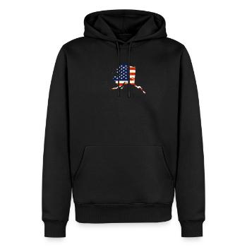 Alaska Fiers Alaskans - Sweat à capuche Premium bio Homme - noir - Devant - Nico (187cm)