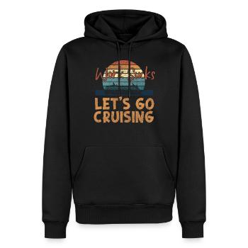 Cruise Ship Vacation Retro Vintage - Männer Premium Bio Hoodie - Schwarz - Vorne - Nico (187cm)