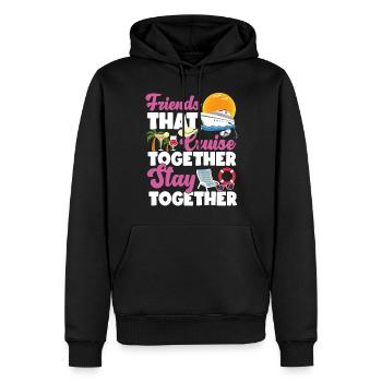 Cruise Ship Vacation Friends - Männer Premium Bio Hoodie - Schwarz - Vorne - Nico (187cm)