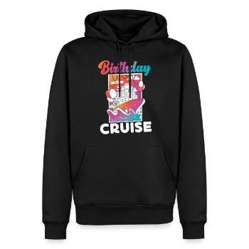 Cruise Ship Vacation Birthday - Männer Premium Bio Hoodie - Schwarz - Vorne - Nico (187cm)