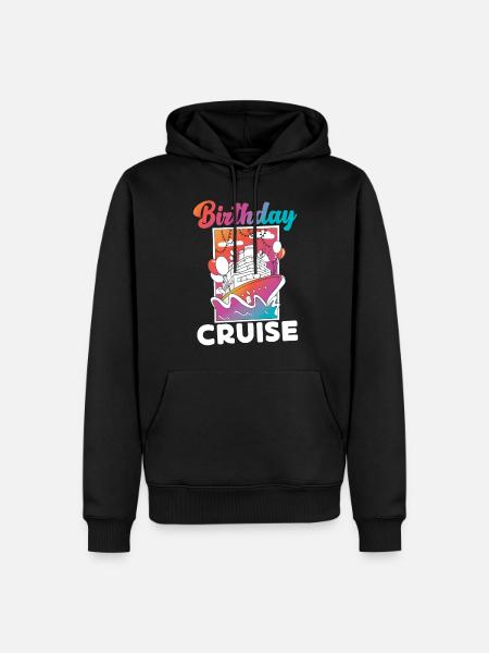 Cruise Ship Vacation Birthday - Men’s Premium Organic Hoodie - black