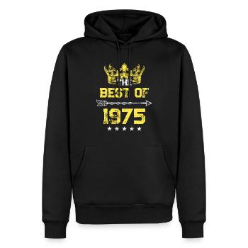 1975 best of Geburtstag - Männer Premium Bio Hoodie - Schwarz - Vorne - Nico (187cm)