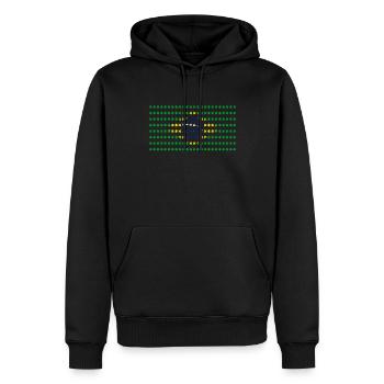 Brasilien Flagge - Männer Premium Bio Hoodie - Schwarz - Vorne - Nico (187cm)