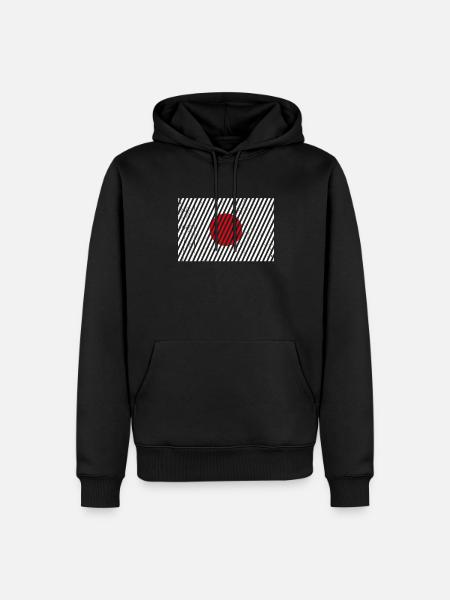 Japan Flag - Men’s Premium Organic Hoodie - black