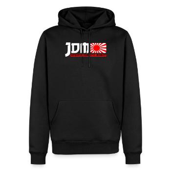 JDM Motorsport Auto Tuning Automotive - Männer Premium Bio Hoodie - Schwarz - Vorne - Nico (187cm)