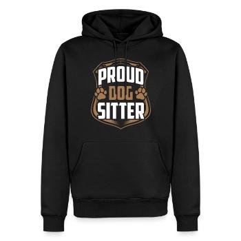 Stolzer Hundesitter Dog Sitting Hundesitting Hund - Männer Premium Bio Hoodie - Schwarz - Vorne - Nico (187cm)