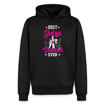 Meilleur danseur de salsa de tous les temps Dancer Dance - Sweat à capuche Premium bio Homme - noir - Devant - Nico (187cm)