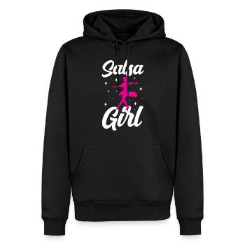 Salsa Mädchen Tanzen Tänzer Tanz Hobby - Männer Premium Bio Hoodie - Schwarz - Vorne - Nico (187cm)