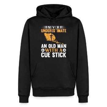 Snooker 8-Ball Billiards Pool Billiard Player - Männer Premium Bio Hoodie - Schwarz - Vorne - Nico (187cm)