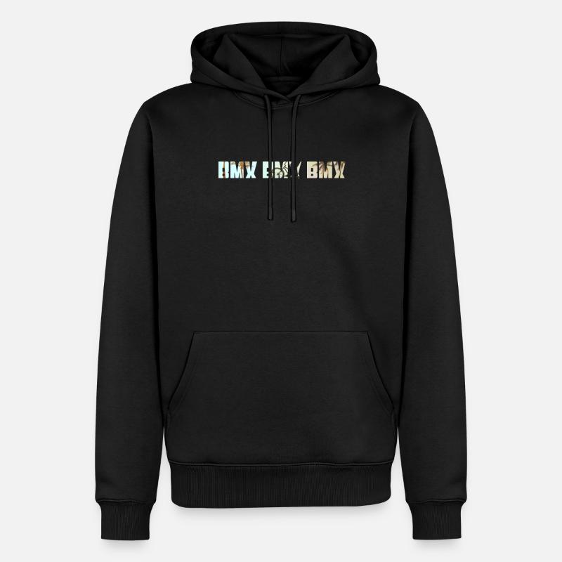 BMX - Männer Premium Bio Hoodie - Schwarz