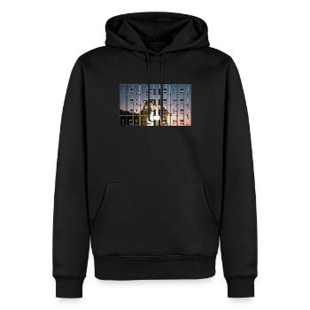 alpinisme - Sweat à capuche Premium bio Homme - noir - Devant - Nico (187cm)