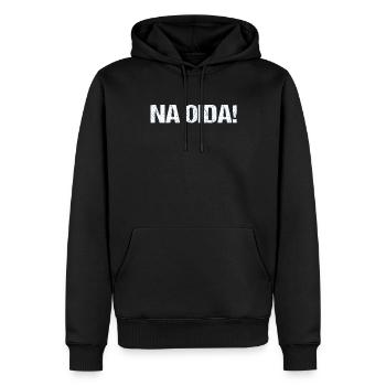 Na Oida Bayrischer Dialekt Bayern Wien Österreich - Männer Premium Bio Hoodie - Schwarz - Vorne - Nico (187cm)