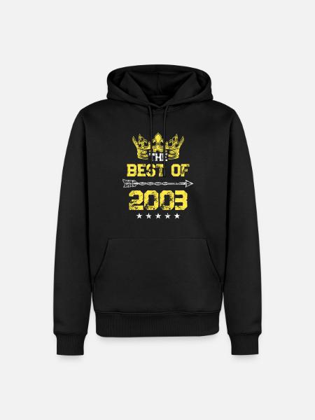 2003 best of birthday - Men’s Premium Organic Hoodie - black