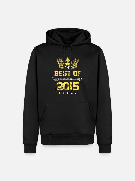 2015 best of birthday - Men’s Premium Organic Hoodie - black