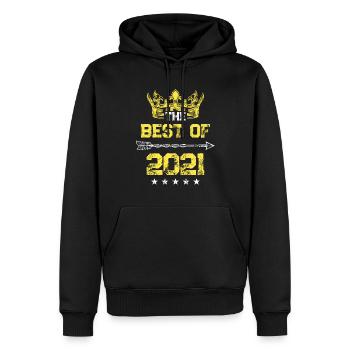 2021 best of Geburtstag - Männer Premium Bio Hoodie - Schwarz - Vorne - Nico (187cm)