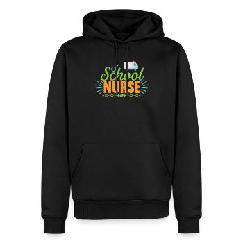 KRANKENSCHWESTER School Nurse - Männer Premium Bio Hoodie - Schwarz - Vorne - Nico (187cm)