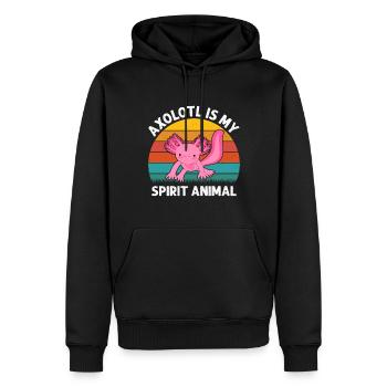 Axolotls Is My Spirit Animal - Männer Premium Bio Hoodie - Schwarz - Vorne - Nico (187cm)