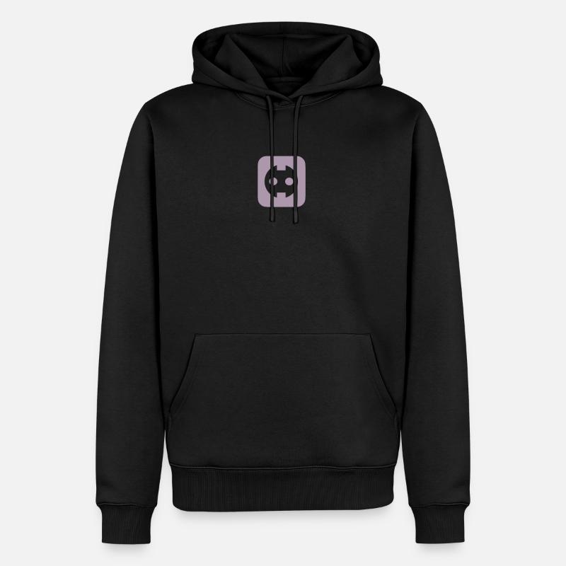 Steckdose - Männer Premium Bio Hoodie - Schwarz