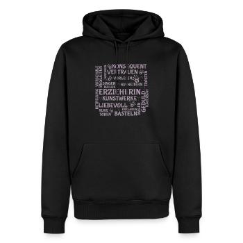 Erzieherin Brainstorming Shirt - Männer Premium Bio Hoodie - Schwarz - Vorne - Nico (187cm)