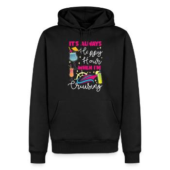 Cruise Ship Vacation Vintage It's - Männer Premium Bio Hoodie - Schwarz - Vorne - Nico (187cm)