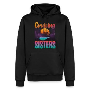 Cruise Ship Vacation Sister Girl - Men’s Premium Organic Hoodie - black - Front - Nico (187cm)