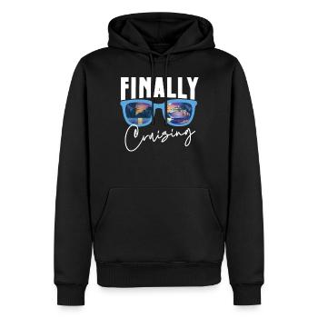 Cruise Ship Vacation Finally - Men’s Premium Organic Hoodie - black - Front - Nico (187cm)