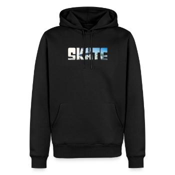 Skateboarding - Männer Premium Bio Hoodie - Schwarz - Vorne - Nico (187cm)