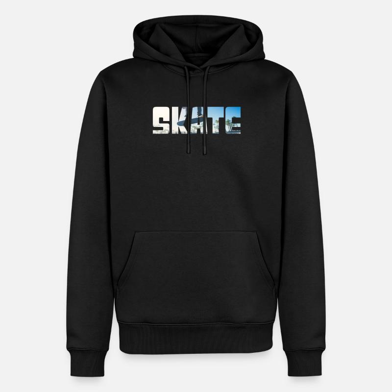 Skateboarding - Männer Premium Bio Hoodie - Schwarz