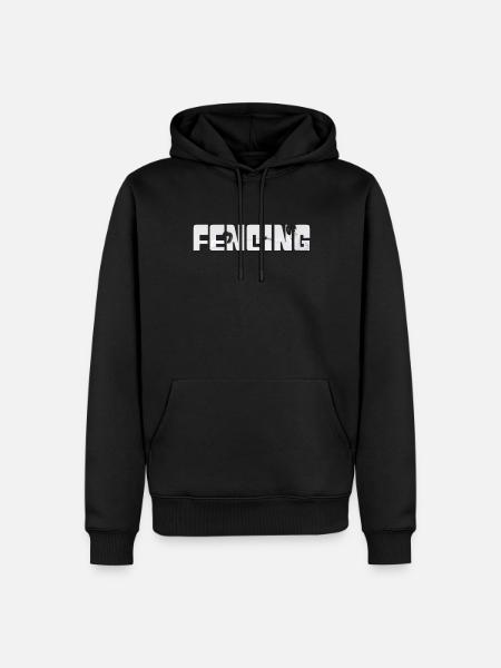 Fencing - Men’s Premium Organic Hoodie - black