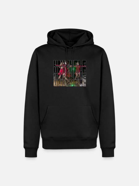 Unicycling - Men’s Premium Organic Hoodie - black