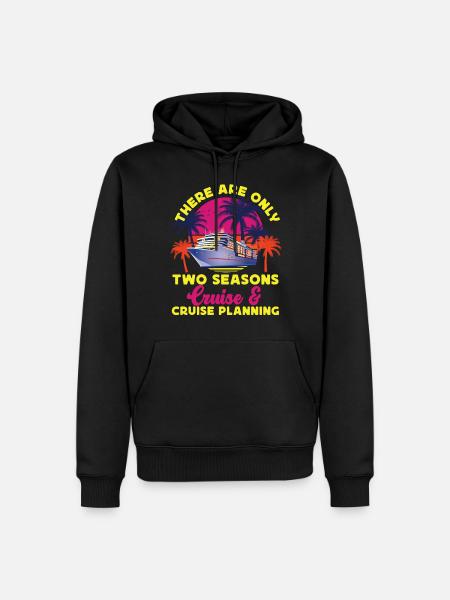 Cruise Ship Vacation Retro There - Men’s Premium Organic Hoodie - black