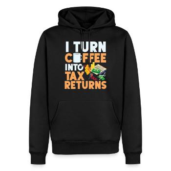 Accountant Bookkeeper Accounting - Männer Premium Bio Hoodie - Schwarz - Vorne - Nico (187cm)