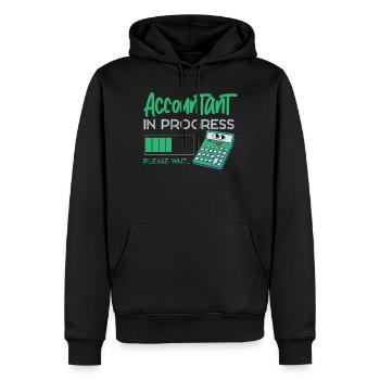 Accountant Bookkeeper Accounting - Männer Premium Bio Hoodie - Schwarz - Vorne - Nico (187cm)