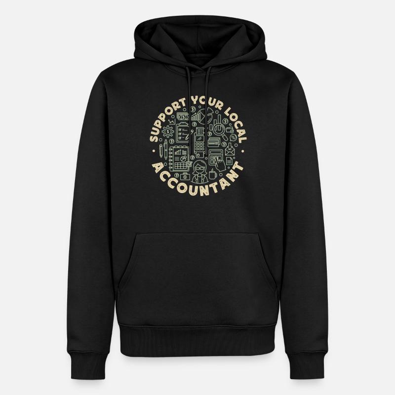 Comptable Comptable Comptable - Sweat à capuche Premium bio Homme - noir