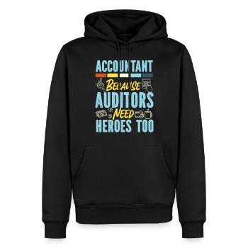 Accountant Bookkeeper Accounting - Männer Premium Bio Hoodie - Schwarz - Vorne - Nico (187cm)